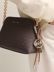 Michael Kors Brown Freddie Small Dome Chain Cross-Body Bag - Image 3 of 5