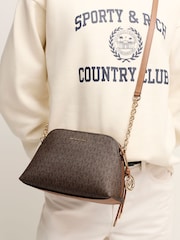 Michael Kors Brown Freddie Small Dome Chain Cross-Body Bag - Image 5 of 5