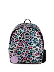 Hype Silver Unisex Silver Leopard Print Backpack - Image 1 of 3