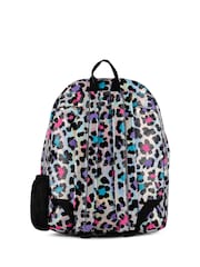 Hype Silver Unisex Silver Leopard Print Backpack - Image 2 of 3
