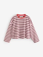 Eleanor Bowmer Pink Stripe Modal Long Sleeve T-Shirt - Image 5 of 8