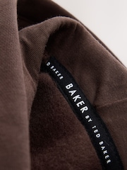 Baker by Ted Baker Brown Baker by Ted Baker Oversized Graphic Hoodie - Image 7 of 7