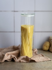 Pebbly Clear Glass Storage Container With Lid 2.6L - Image 2 of 4