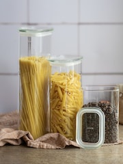 Pebbly Clear Glass Storage Container With Lid 1.2L - Image 4 of 4