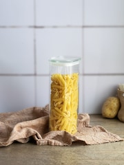 Pebbly Clear Glass Storage Container With Lid 1.8L - Image 2 of 4