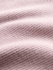 The Set 3 Pack Long Sleeve Ribbed Henley Tops Pink/Oatmeal/Brown - Image 6 of 6