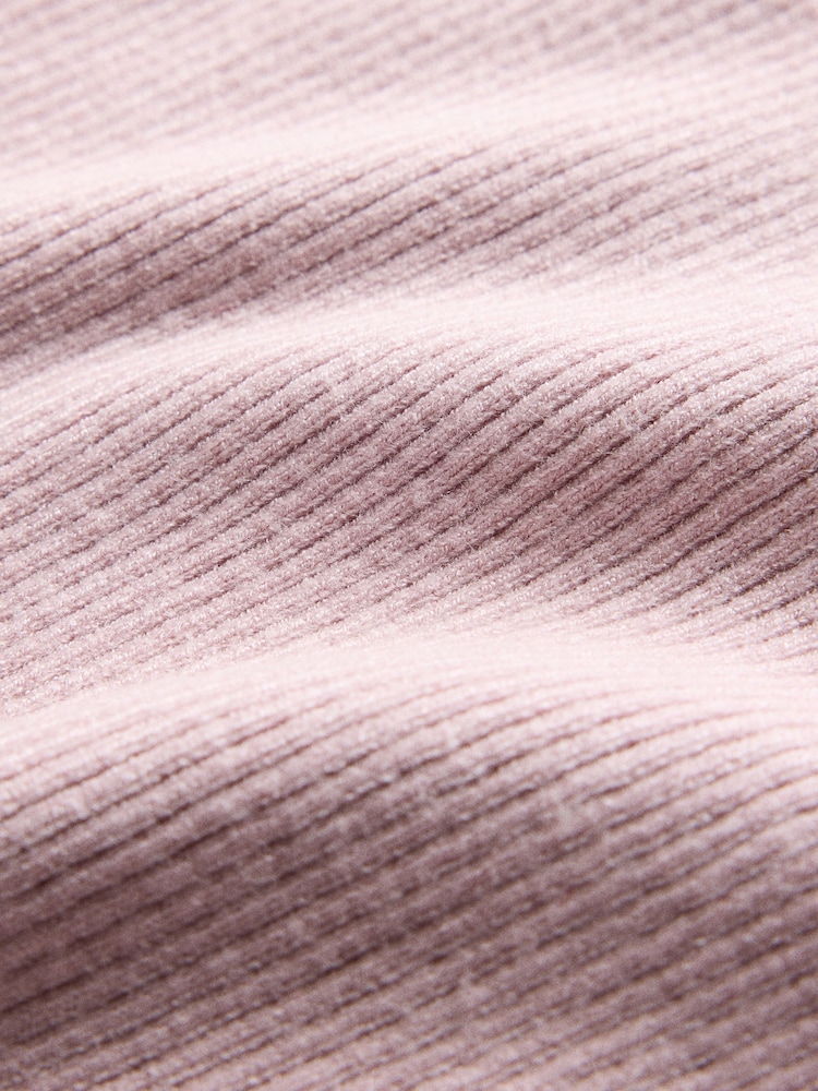 The Set 3 Pack Long Sleeve Ribbed Henley Tops Pink/Oatmeal/Brown - Image 6 of 6