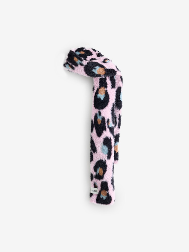 Eleanor Bowmer Pink Leopard knitted Scarf - Image 1 of 3