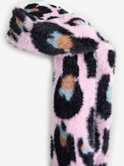 Eleanor Bowmer Pink Leopard knitted Scarf - Image 3 of 3