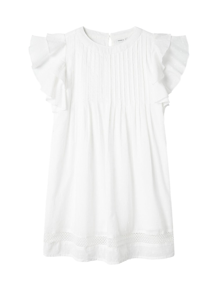 Name It White Short Frill Sleeve Dress - Image 2 of 4