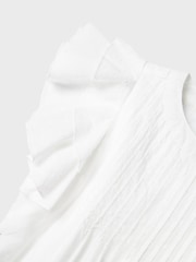 Name It White Short Frill Sleeve Dress - Image 4 of 4