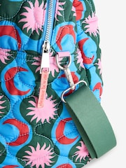 Eleanor Bowmer Blue/Green Moon Star Travel Bag - Image 4 of 5