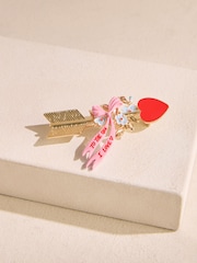 Cath Kidston Gold Tone Love Notes Arrow Brooch - Image 1 of 4