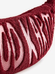 Eleanor Bowmer Burgundy Red Borg Good Karma Cross-Body Bag - Image 3 of 7