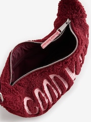 Eleanor Bowmer Burgundy Red Borg Good Karma Cross-Body Bag - Image 7 of 7