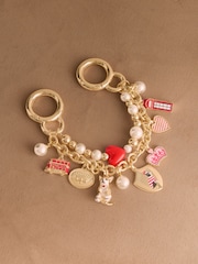 Cath Kidston Gold Tone Queenie London Double Bag Charm - Image 2 of 3