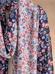 Cath Kidston Pink Pearly Queen Ditsy Print Scarf - Image 2 of 3