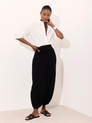 Mint Velvet Black Balloon Trousers - Image 5 of 8
