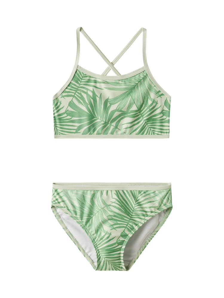 Name It Green Cross Strap Bikini - Image 1 of 3