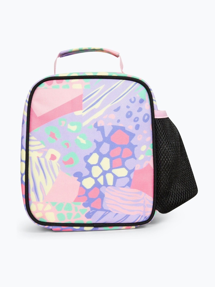 Hype Pink Unisex Multi Pastel Prints Lunch Box - Image 2 of 4