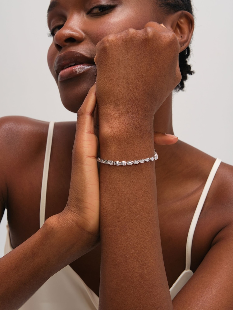 Jon Richard Silver Tone Pear Drop Bracelet - Image 2 of 4