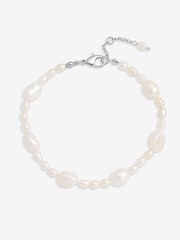 Jon Richard Gold Tone Real Freshwater Pearl Bracelet - Image 1 of 3
