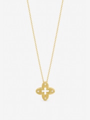 Jon Richard トーン テクスチャード クリスタル クローバー ペンダント - 画像 1 / 1