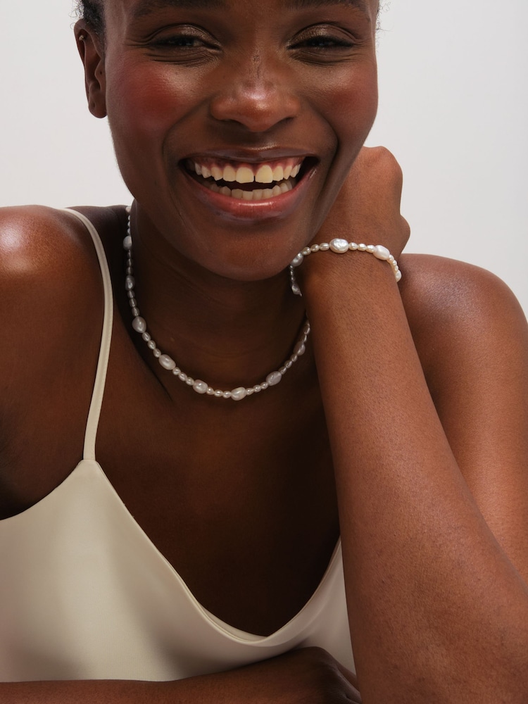 Jon Richard Gold Tone Real Freshwater Pearl Necklace - Image 1 of 4