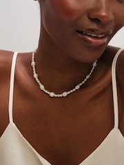 Jon Richard Gold Tone Real Freshwater Pearl Necklace - Image 2 of 4