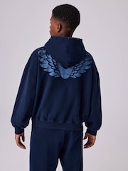Jūras spēki - Castore Oversized Zip Through Hoodie and Straight Leg Jogger Set - Attēls 3 no 8