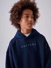 Castore Navy Oversized Hoodie and Joggers Set - Image 3 of 5