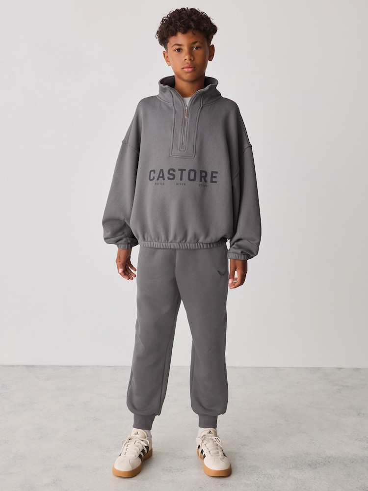 Gris - Ensemble Castore Oversized 1/4 zippé et Survêtement - Image 2 sur 9 Gris - Ensemble Castore Oversized 1/4 zippé et Survêtement - Image 2 sur 9