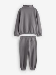 Gris - Ensemble Castore Oversized 1/4 zippé et Survêtement - Image 7 sur 9
