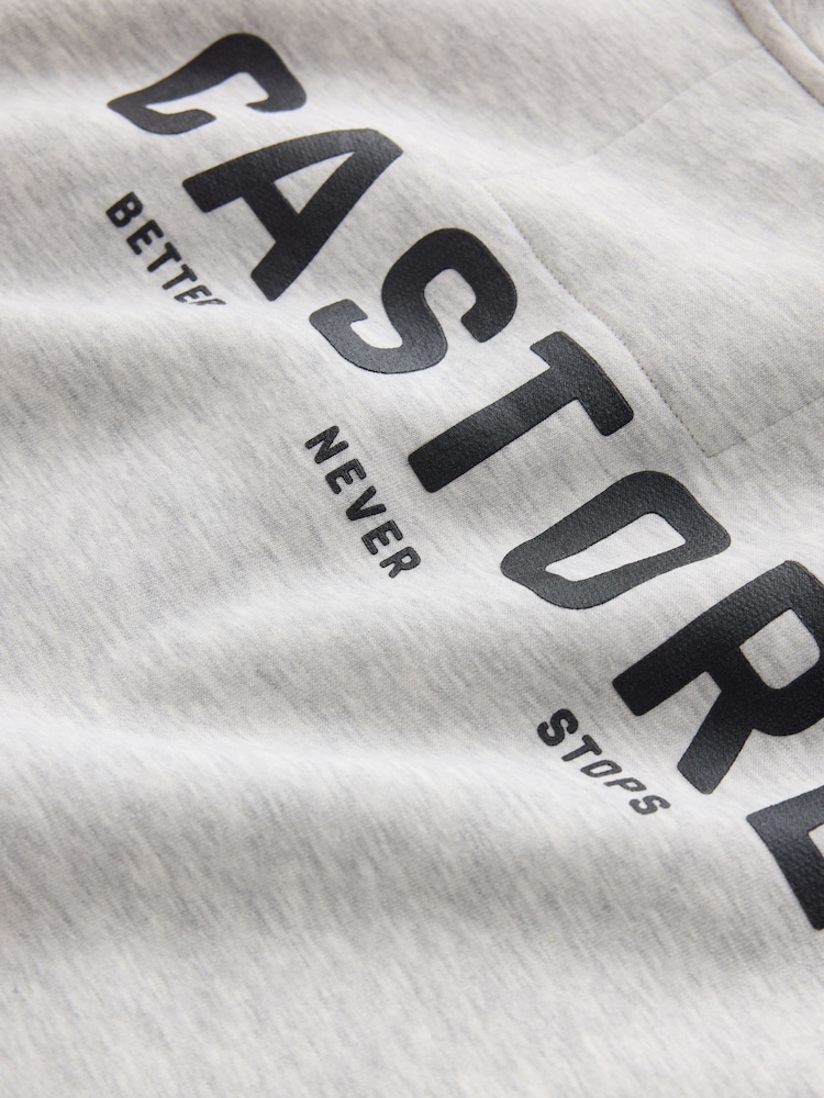 Pelēks - Castore Oversized Zip Through Hoodie and Straight Leg Jogger Set - Attēls 12 no 12