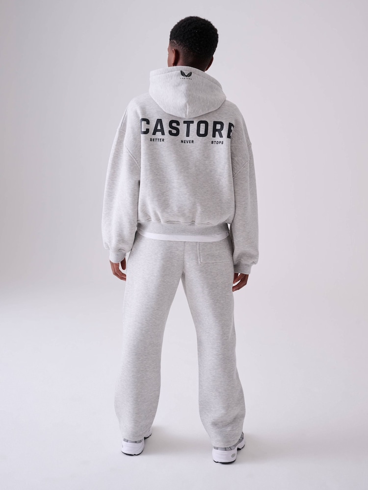 Pelēks - Castore Oversized Zip Through Hoodie and Straight Leg Jogger Set - Attēls 2 no 12