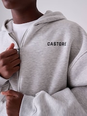 Pelēks - Castore Oversized Zip Through Hoodie and Straight Leg Jogger Set - Attēls 4 no 12