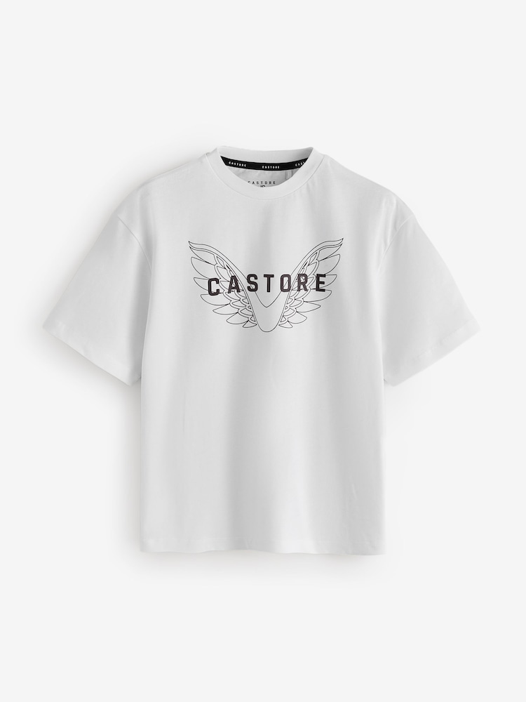 White/Burgundy/Grey - Castore prevelike bombažne majice s kratkimi rokavi z logotipom 3 Komplet - Slika 2 iz 4 White/Burgundy/Grey - Castore prevelike bombažne majice s kratkimi rokavi z logotipom 3 Komplet - Slika 2 iz 4