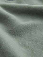 Castore Khaki Green Logo Oversized Heavyweight Cotton Hoodie - Image 10 of 11
