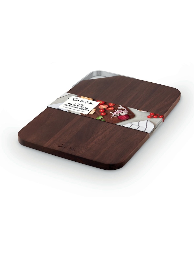 Sur La Table Walnut Large Rectangular Chopping Board - Image 5 of 5