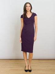 Gina Bacconi Purple Gilda Sheath Dress - Image 2 of 5