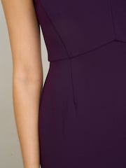 Gina Bacconi Purple Gilda Sheath Dress - Image 5 of 5