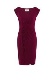 Gina Bacconi Red Helen Wrap Dress - Image 6 of 6