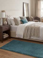 Asiatic Rugs Teal Super Snug Washable Runner - Image 1 of 7