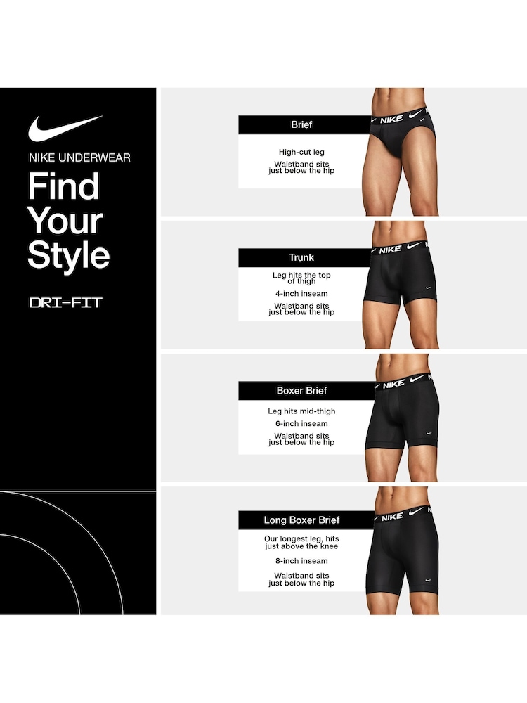 Nike White Essential Stretch Trunks - Image 5 of 5