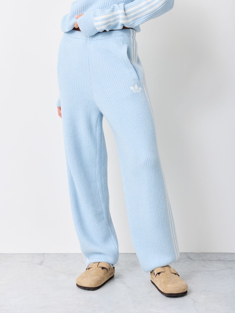 adidas Originals Blue x Jennie Knit Balloon Joggers - Image 1 of 4 adidas Originals Blue x Jennie Knit Balloon Joggers - Image 1 of 4