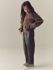 Chocolate Brown Faux Leather Trousers (3-16yrs) - Image 3 of 9