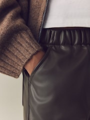 Chocolate Brown Faux Leather Trousers (3-16yrs) - Image 5 of 9