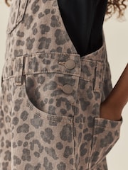 Animal Print Barrel Leg Dungarees (3-16yrs) - Image 4 of 8