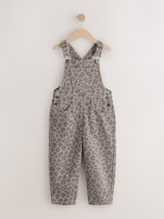 Animal Print Barrel Leg Dungarees (3-16yrs) - Image 5 of 8