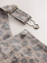 Animal Print Barrel Leg Dungarees (3-16yrs) - Image 7 of 8